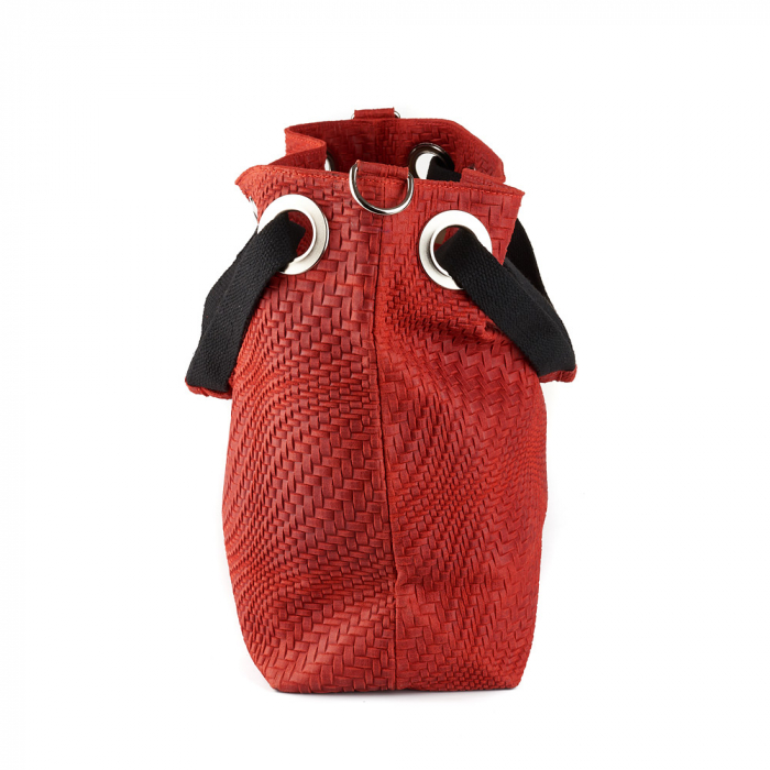 Geantă Estella, din piele naturală rosie 8078 [3]