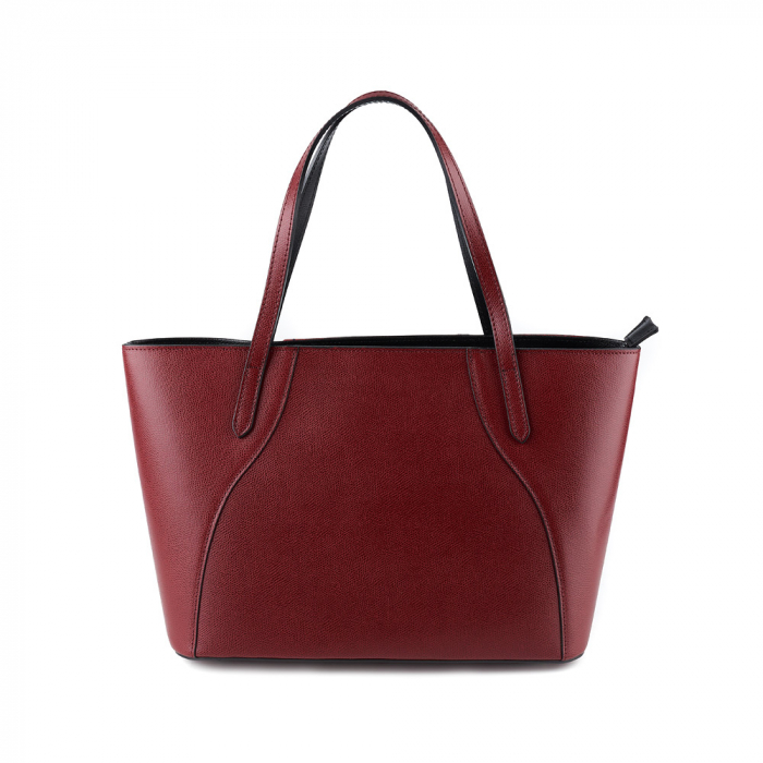Geantă din piele bordeaux 8034 [2]