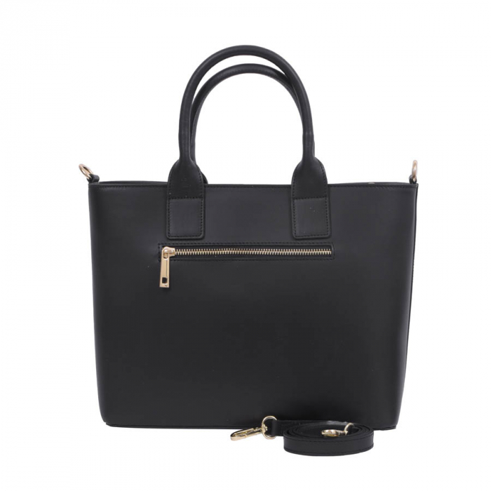 Geantă Francesca, din piele naturală neagra 8074 [5]