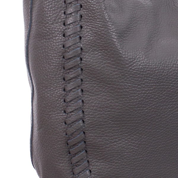 Geantă gri din piele naturală fină 8010 [4]