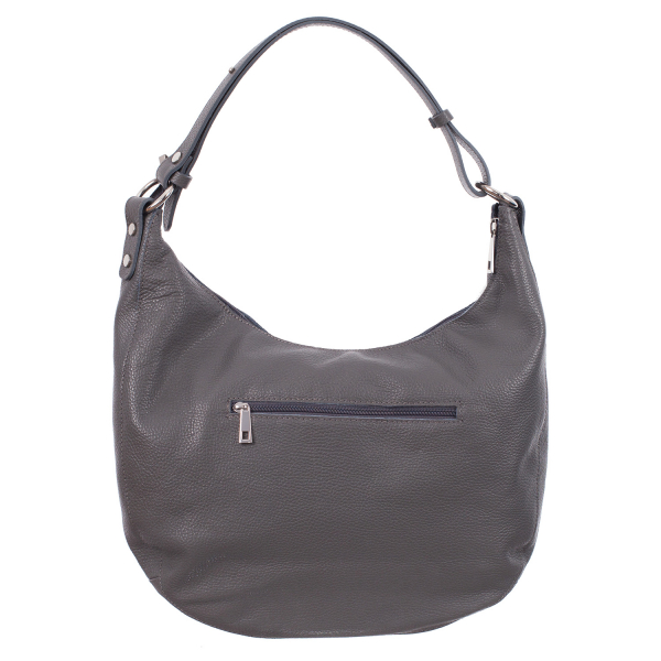 Geantă gri din piele naturală fină 8010 [3]