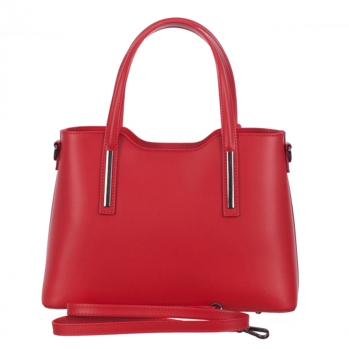 Geantă roșie din piele naturală 8021 [3]