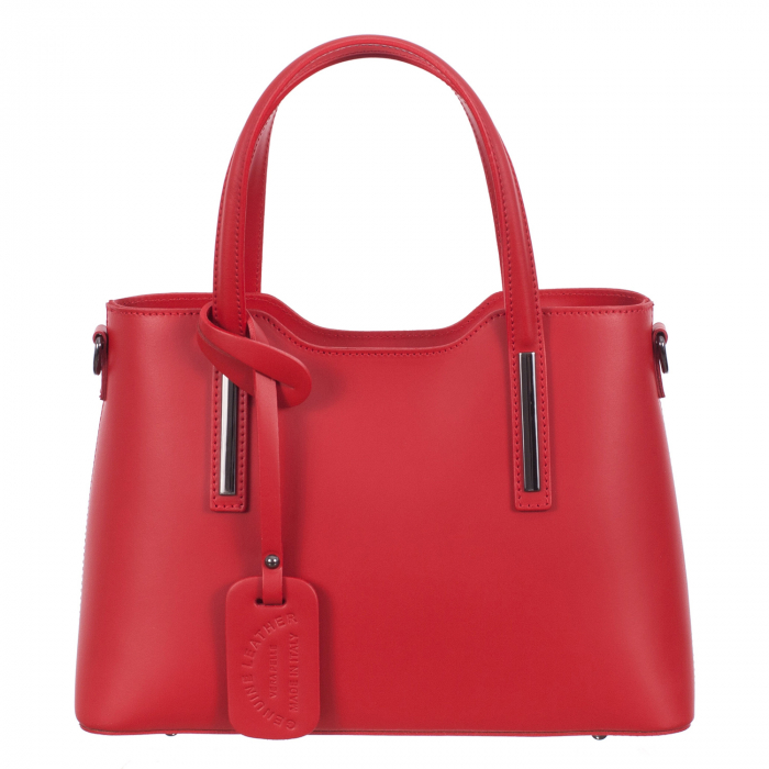 Geantă roșie din piele naturală 8021 [2]