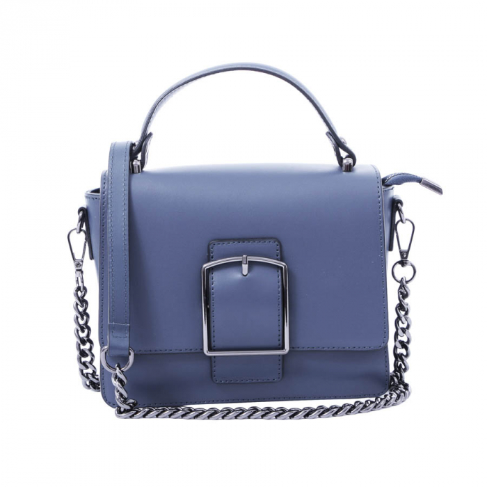 Geantă Kathy, piele naturala, albastra, 8058 [2]