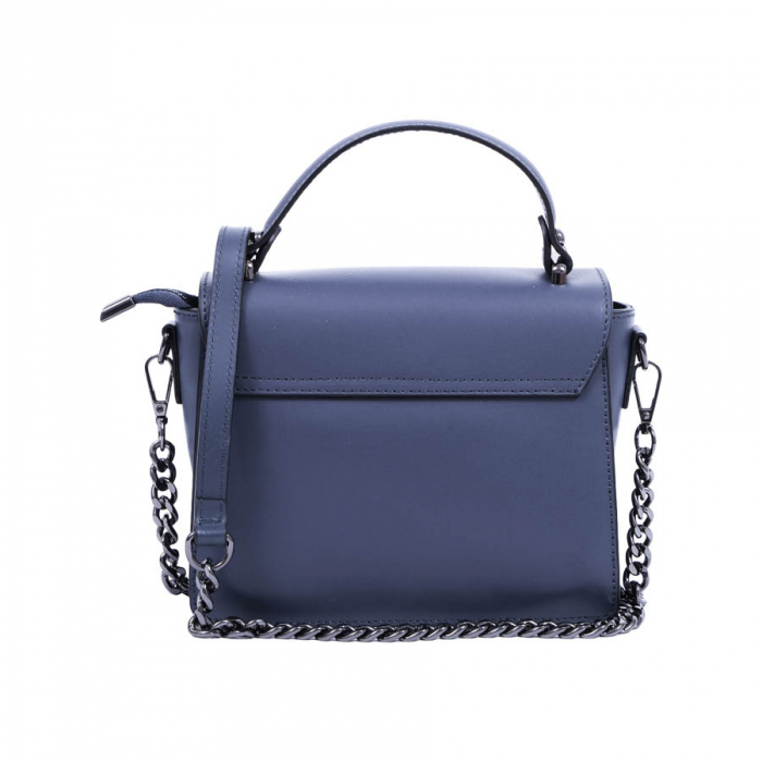 Geantă Kathy, piele naturala, albastra, 8058 [4]
