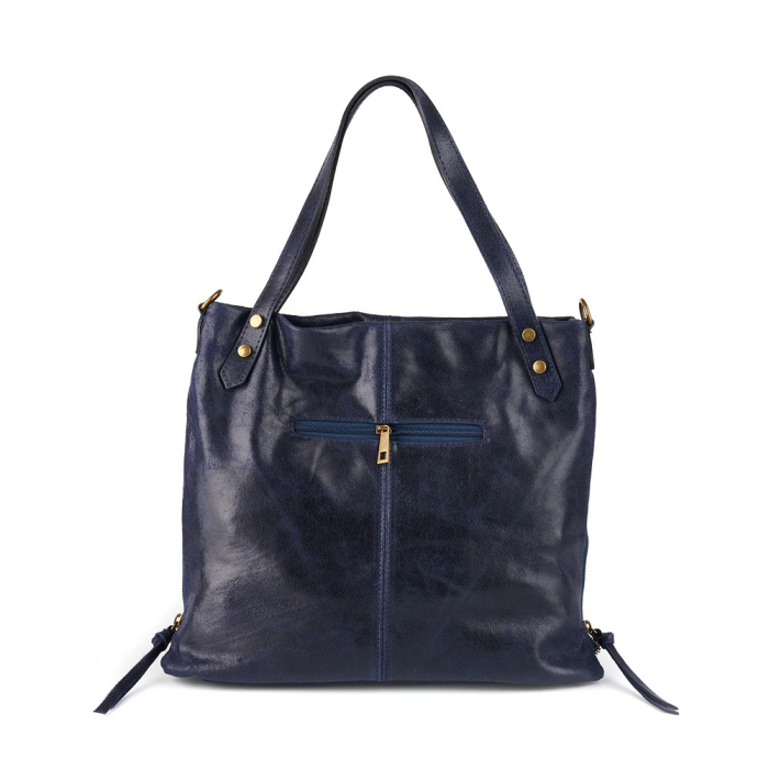 Geantă Kristen, din piele naturală bleumarin 8104 [3]