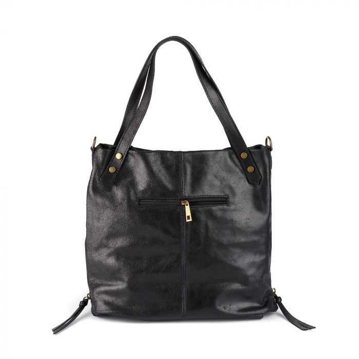 Geantă Kristen, din piele naturală neagra 8104 [3]