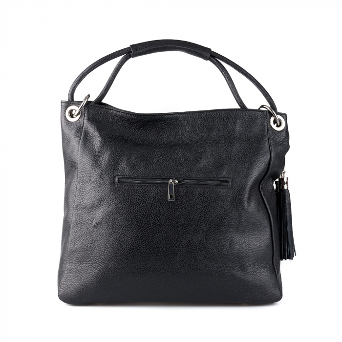 Geantă Kylie, din piele naturală neagra 8120 [3]