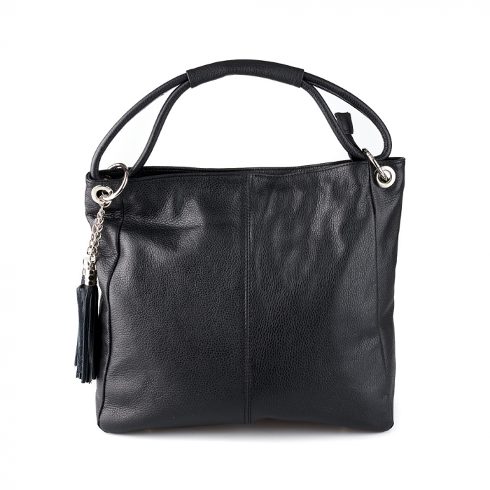 Geantă Kylie, din piele naturală neagra 8120 [2]