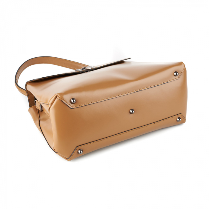 Geantă Leonie, maro din piele naturală 8106 [5]