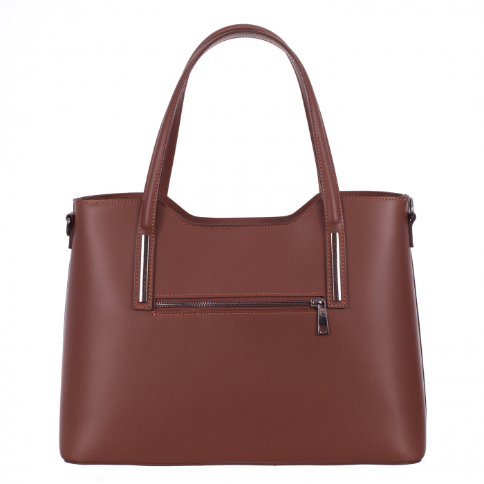 Geantă Model Mare Emma, maro din piele naturală 8008 [3]