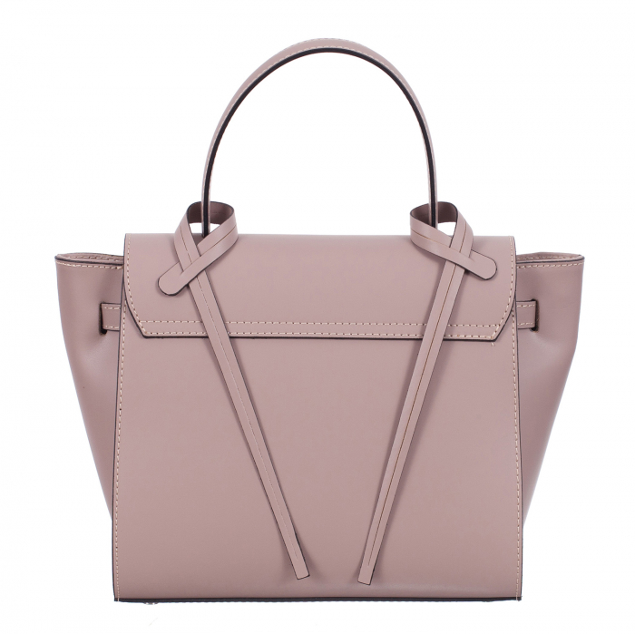 Geantă roz pal din piele naturală 8023 [3]