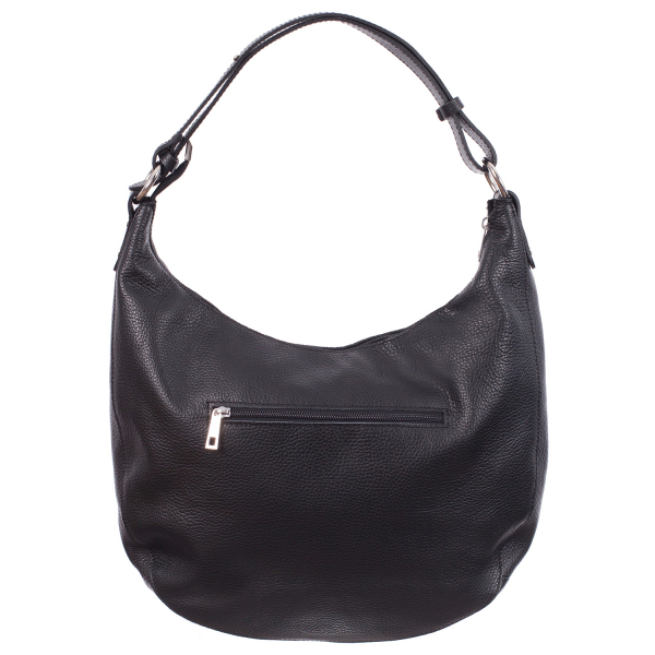 Geantă neagră din piele naturală fină 8010 [3]