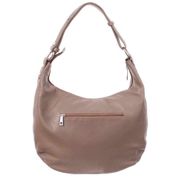 Geantă bej din piele naturală fină 8010 [3]