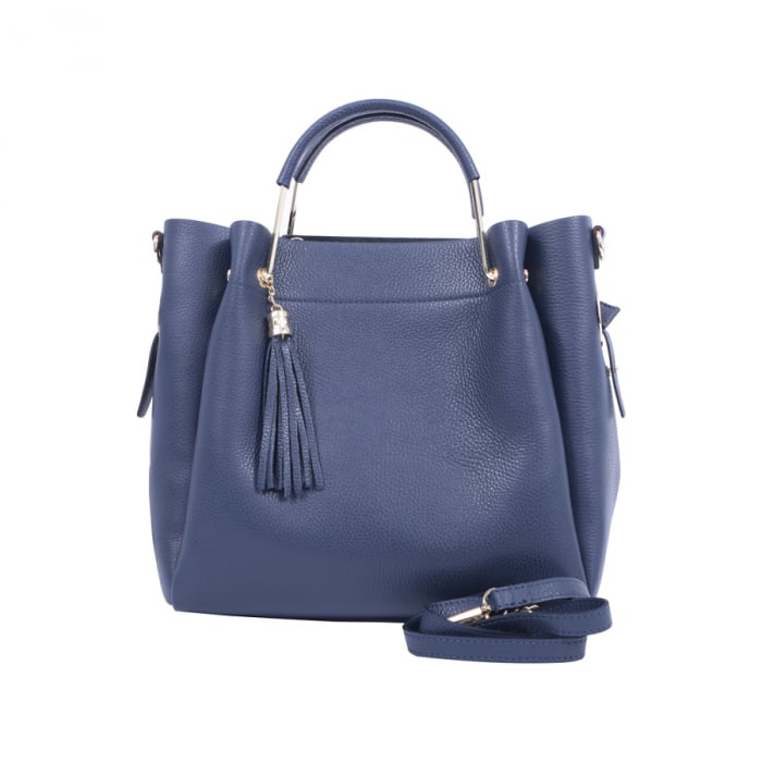 Geantă Alice, piele naturala, bleumarin, 8055 [2]