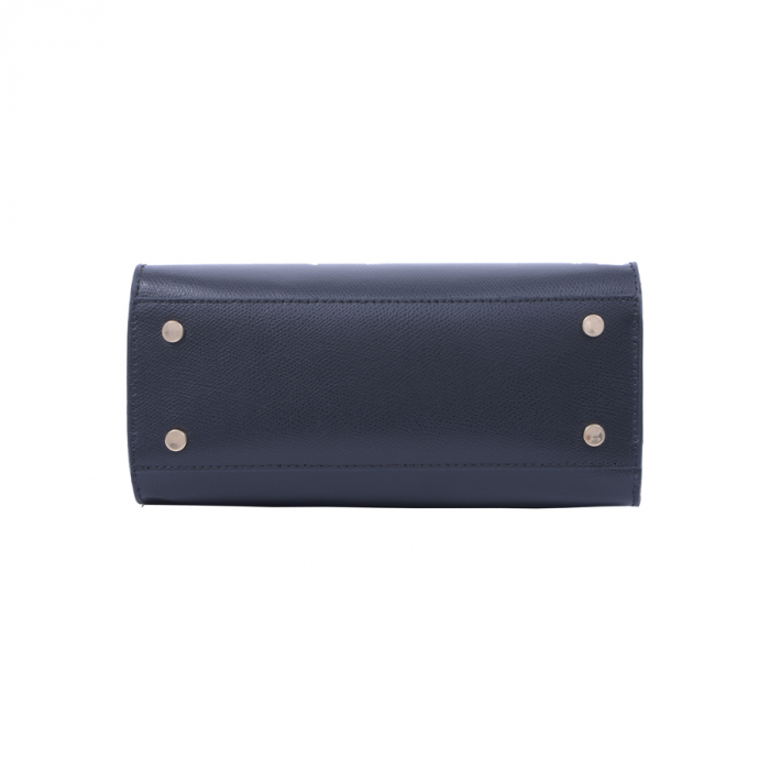 Geantă Amelia, piele naturala neagra cu imprimeu snake, 8051 [3]