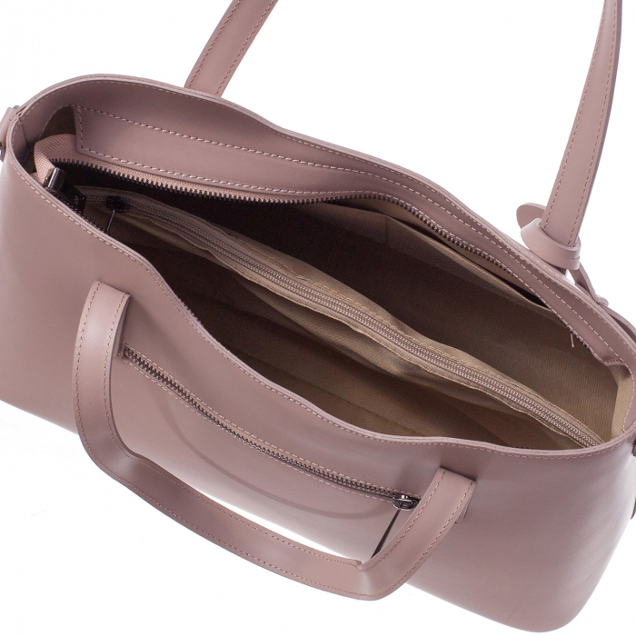 Geantă Model Mare Emma, nude din piele naturală 8008 [4]