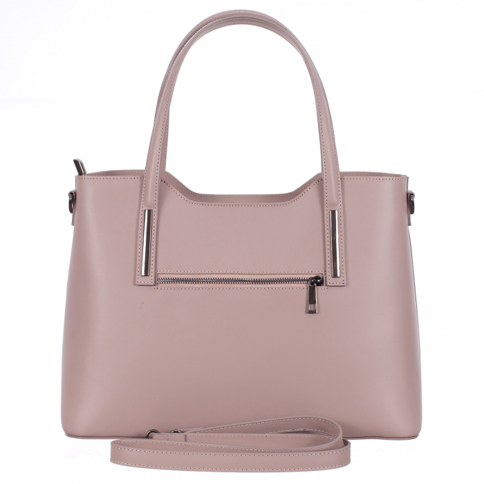 Geantă Model Mare Emma, nude din piele naturală 8008 [3]