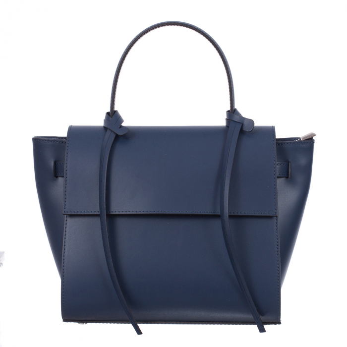 Geantă bleumarin din piele naturală 8023 [2]