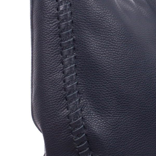 Geantă bleumarin din piele naturală fină 8010 [4]