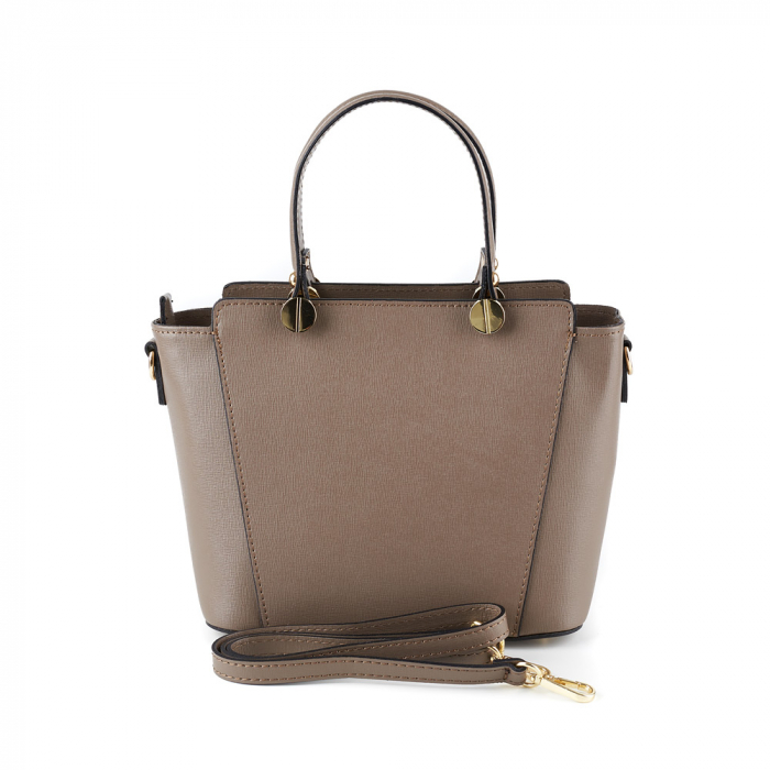 Geantă Yasmine, din piele naturală bej, 8094 [3]