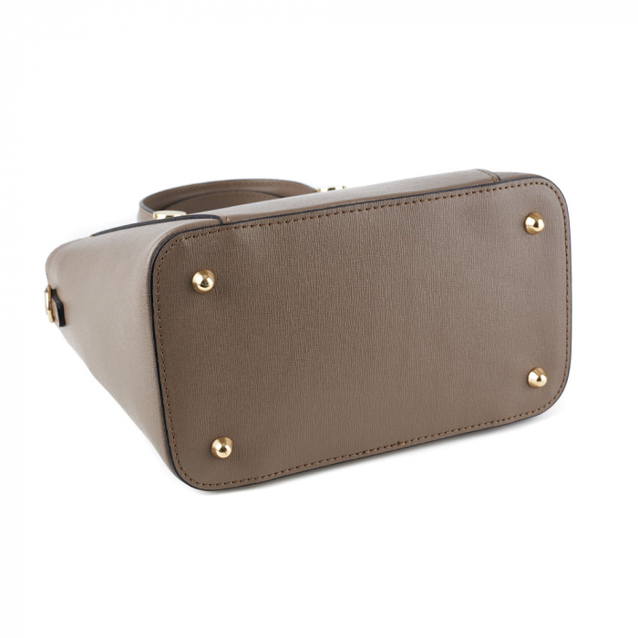 Geantă Yasmine, din piele naturală bej, 8094 [4]