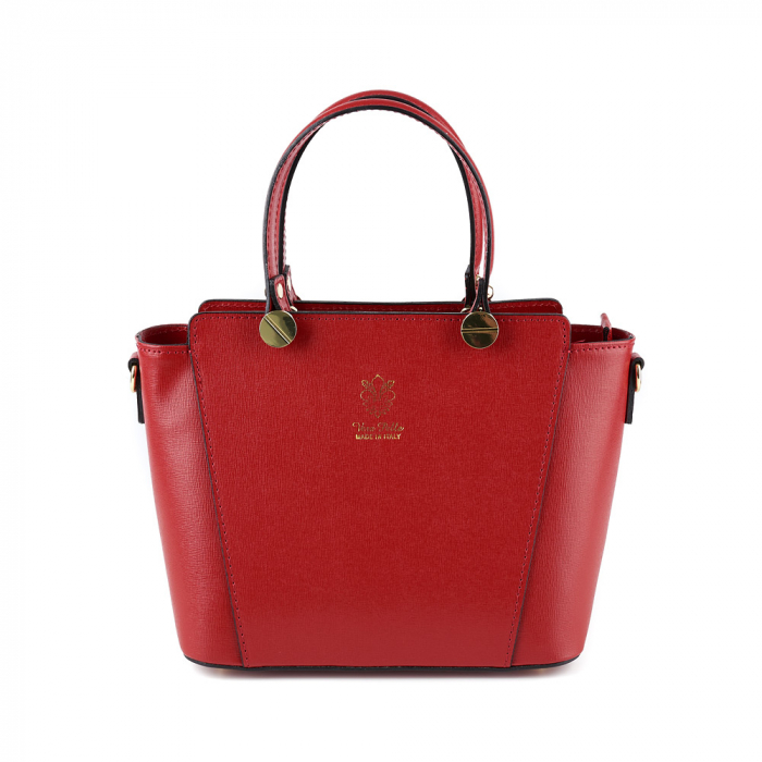 Geantă Yasmine, din piele naturală rosie, 8094 [2]