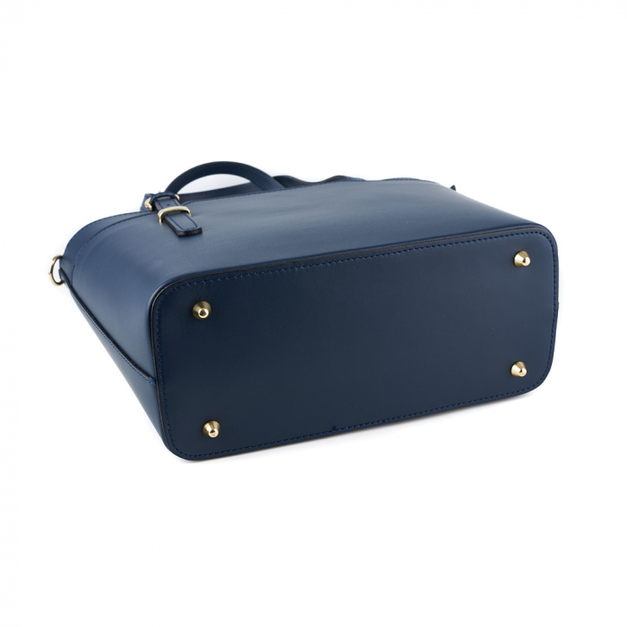 Geantă Adelyne, din piele naturală bleumarin, 8095 [4]