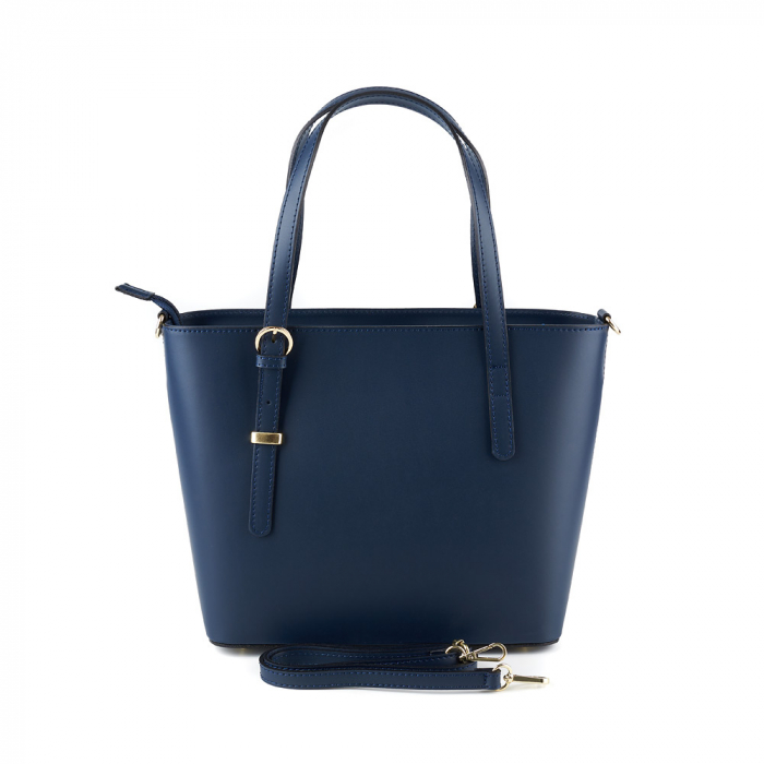 Geantă Adelyne, din piele naturală bleumarin, 8095 [3]