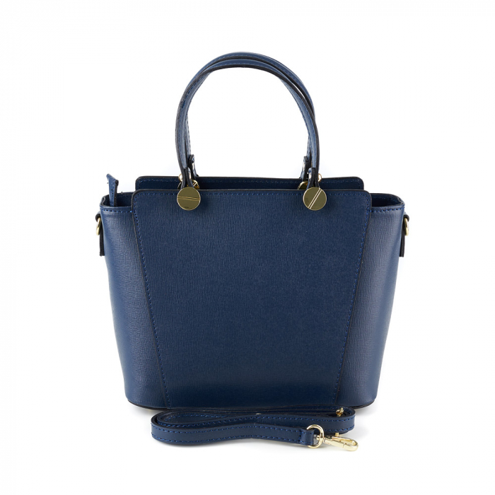 Geantă Yasmine, din piele naturală albastra, 8094 [3]
