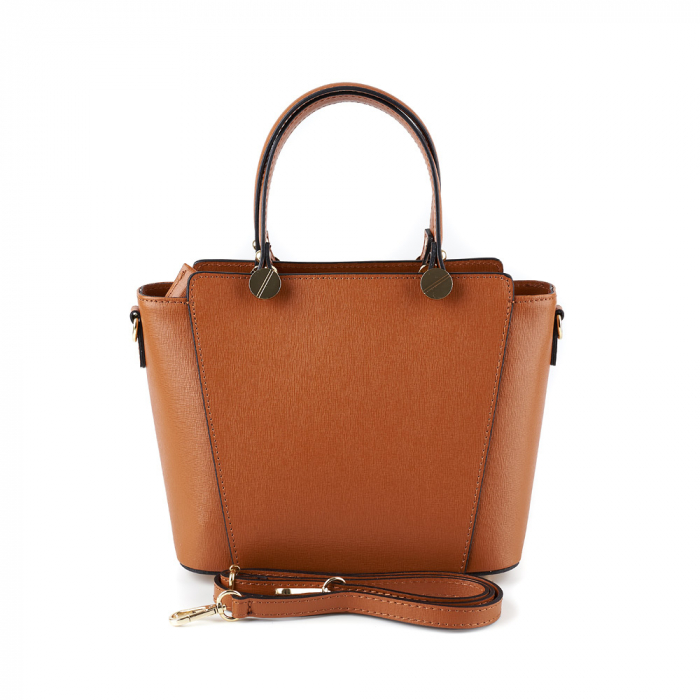 Geantă Yasmine, din piele naturală maro, 8094 [3]