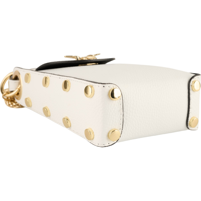 Gentută Charisma, crossbody piele  naturala alb 8211 [4]