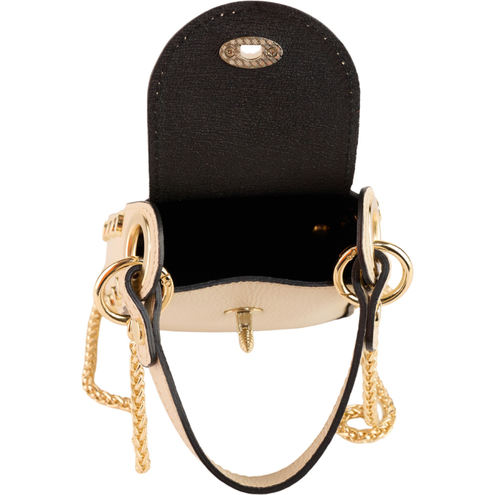 Gentută Charisma, crossbody piele  naturala crem 8211 [5]