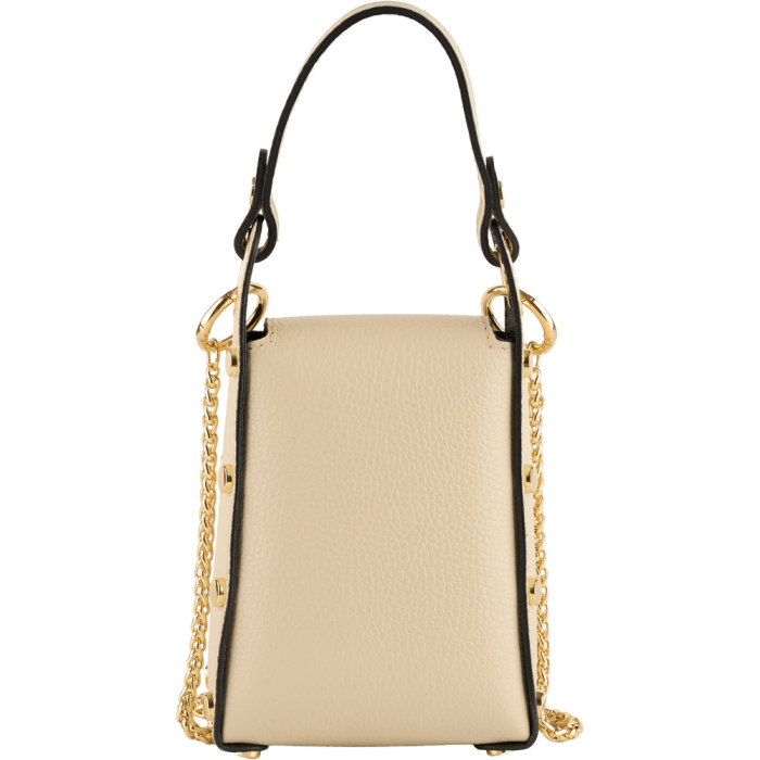Gentută Charisma, crossbody piele  naturala crem 8211 [3]