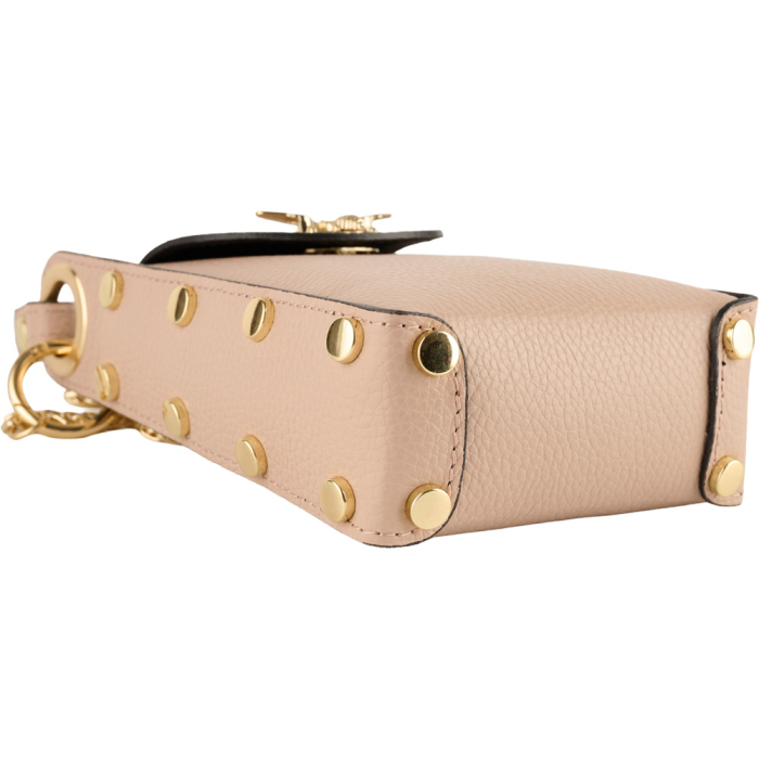 Gentută Charisma, crossbody piele  naturala roz prafuit 8211 [4]