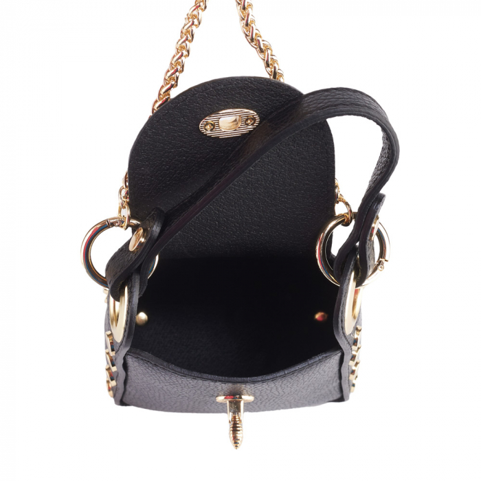 Gentută Charisma, crossbody piele naturala neagra 8211 [5]