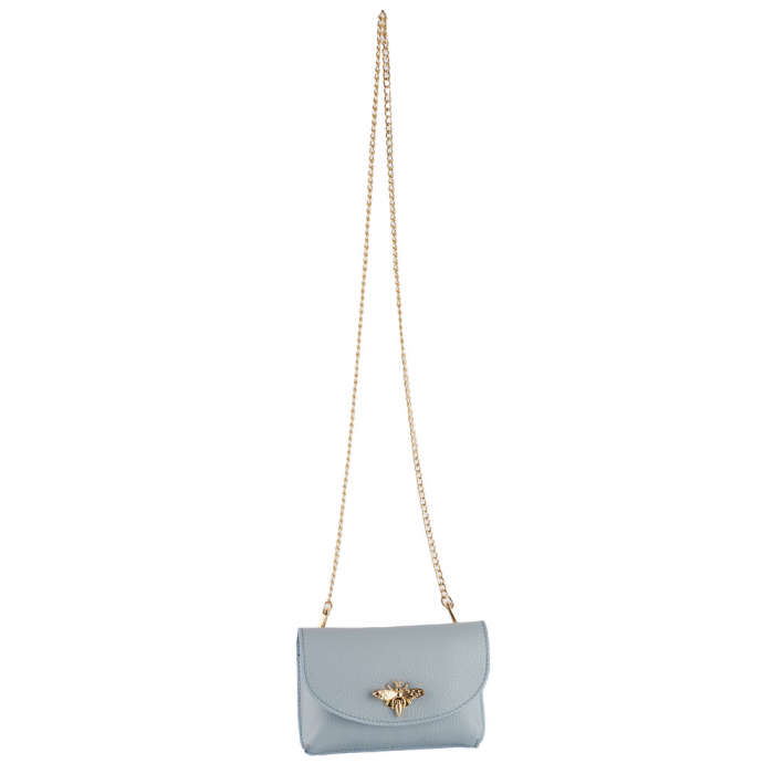 Gentuta Rosalia,din piele naturala bleo,lant auriu,8207 [4]