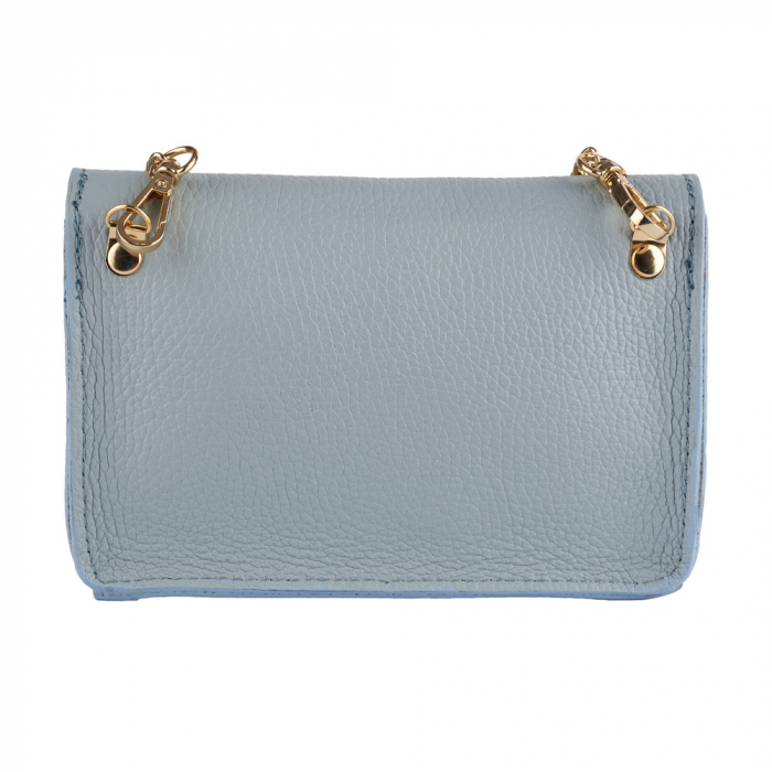 Gentuta Rosalia,din piele naturala bleo,lant auriu,8207 [3]