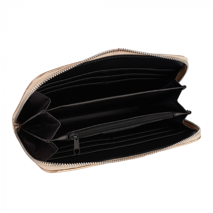 Portofel Ariel, din piele naturală bronz sidefat 8112 [2]