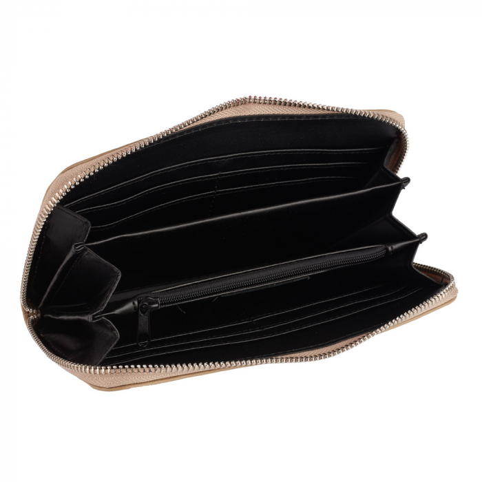Portofel Ariel, din piele naturală taupe deschis 8112 [2]