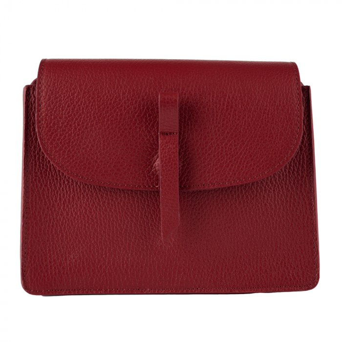 Poseta Hazel din piele naturala bordo de umar sau crossbody,8231 [2]