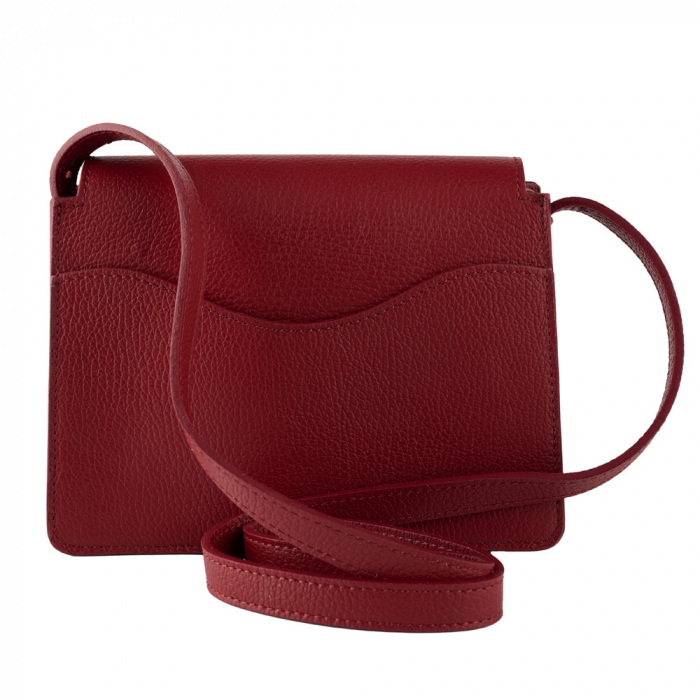 Poseta Hazel din piele naturala bordo de umar sau crossbody,8231 [3]