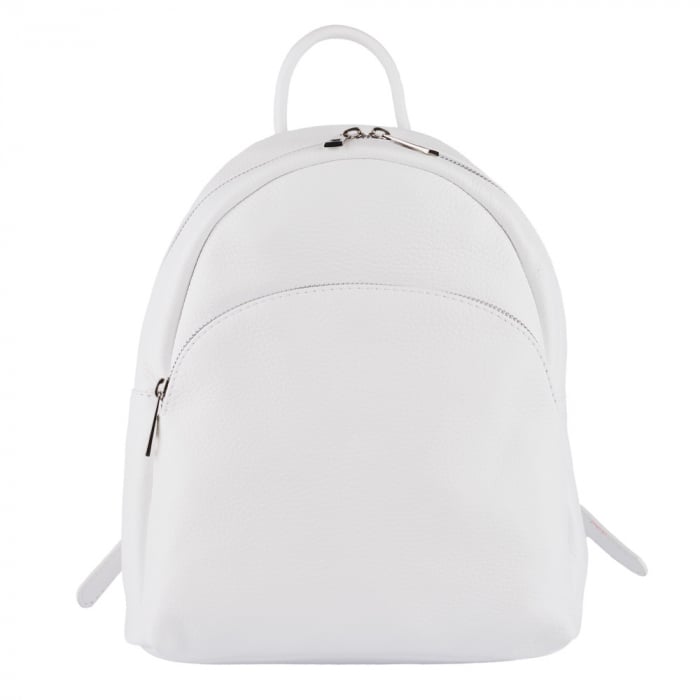 Rucsac Aida din piele naturală alb, 8114 [2]