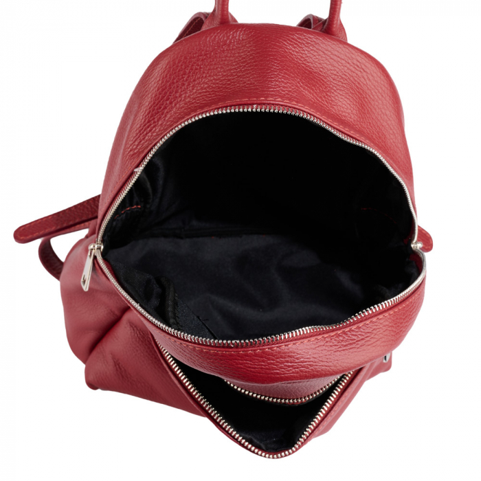Rucsac Aida din piele naturală bordo, 8114 [4]