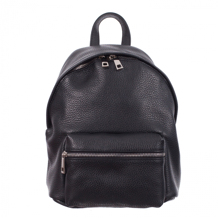 Rucsac negru din piele naturală 8032 [2]