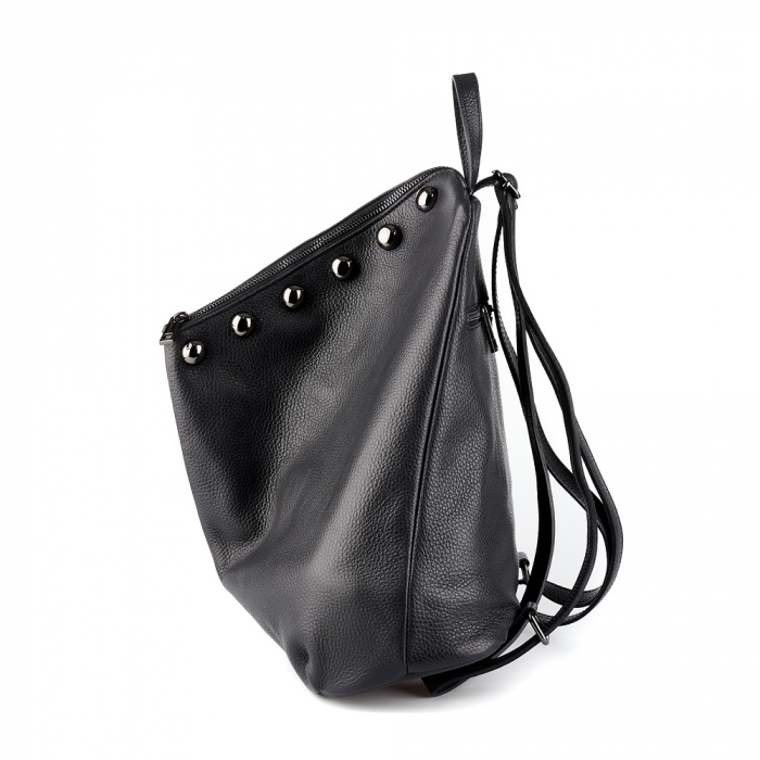 Rucsac Aniela, din piele naturală negru, 8108 [3]