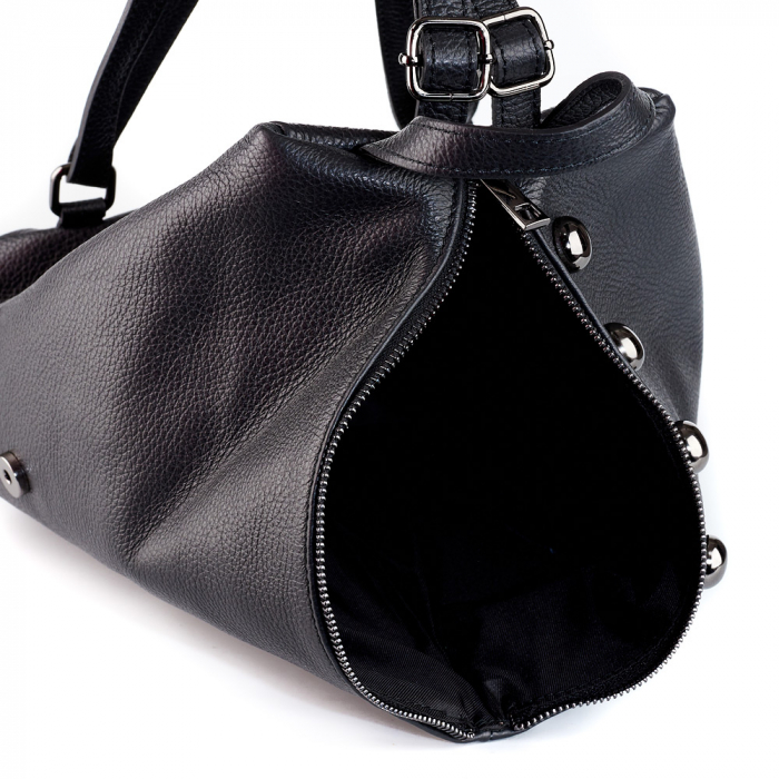 Rucsac Aniela, din piele naturală negru, 8108 [5]