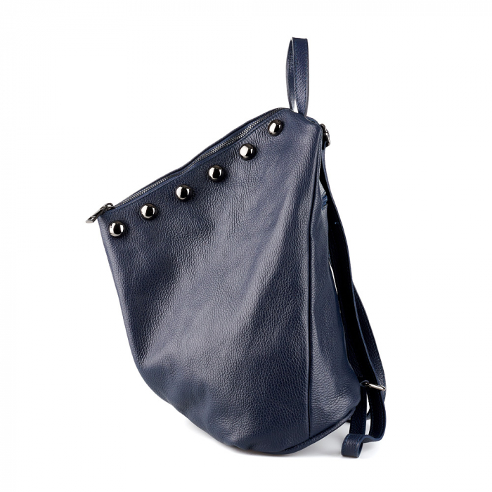 Rucsac Aniela, din piele naturală bleumarin, 8108 [3]