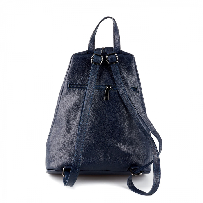 Rucsac Aniela, din piele naturală bleumarin, 8108 [4]