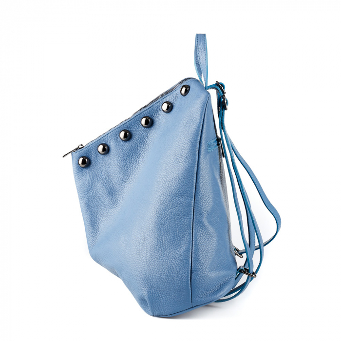 Rucsac Aniela, din piele naturală albastru, 8108 [3]